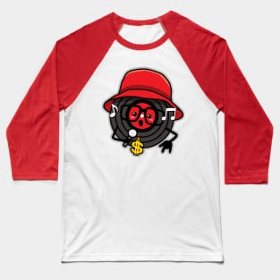 Rap Music 80s Record Kawaii Art Baseball T-Shirt